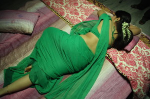 Sravya Hot Saree Photos in Love You Bangaram Movie 