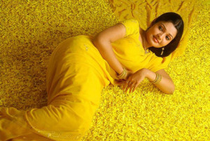 Vandana Menon Sexy Photos in Yellow Saree