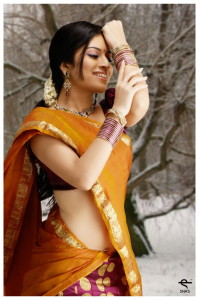 Nisha Shetty Sexy Stills in Half Saree
