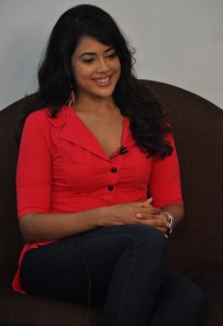 Sameera Reddy Sexy Pictures in Red Dress